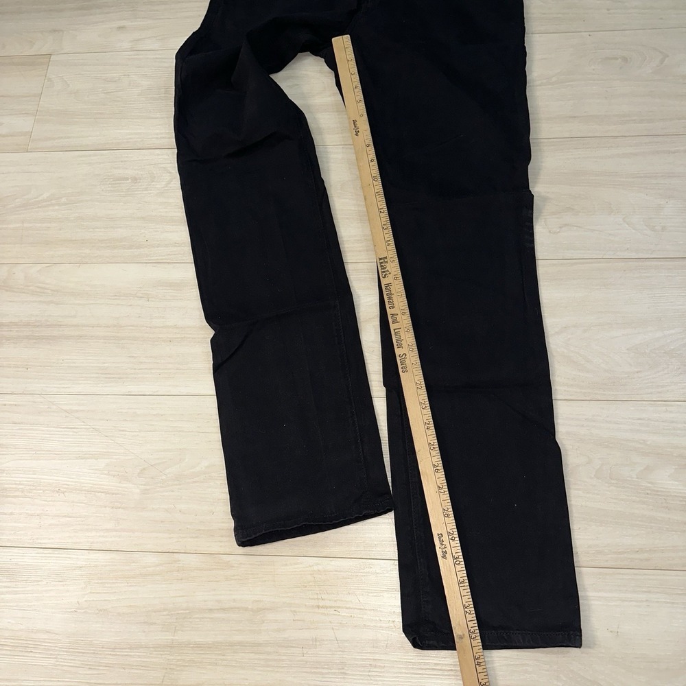 AG Adriano Goldschmied Pants Mens 34x33 Black The Everett Slim Straight Stretch - Picture 7 of 9